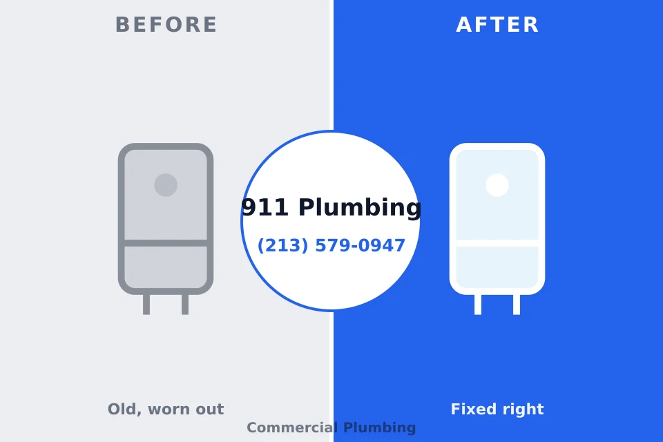 Before and after: plumbing repair Moultrie, GA